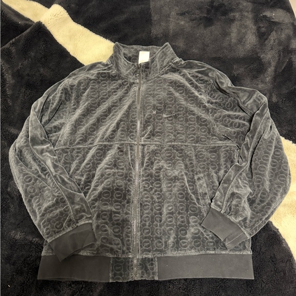 Supreme x nike velour black sweater 2021